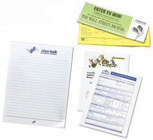 Custom printed sticky notepads